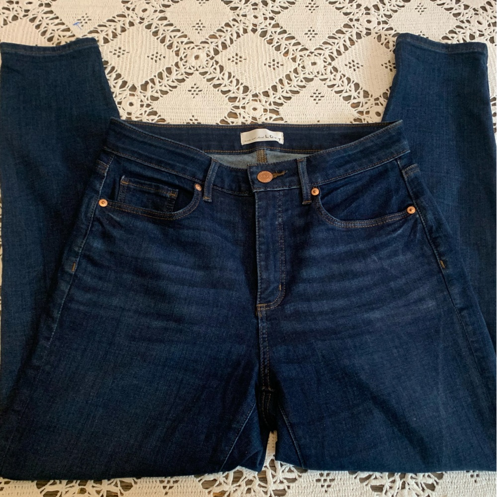 LOFT Curvy Skinny Crop Jeans - Size 29/8 - Picture 2 of 7